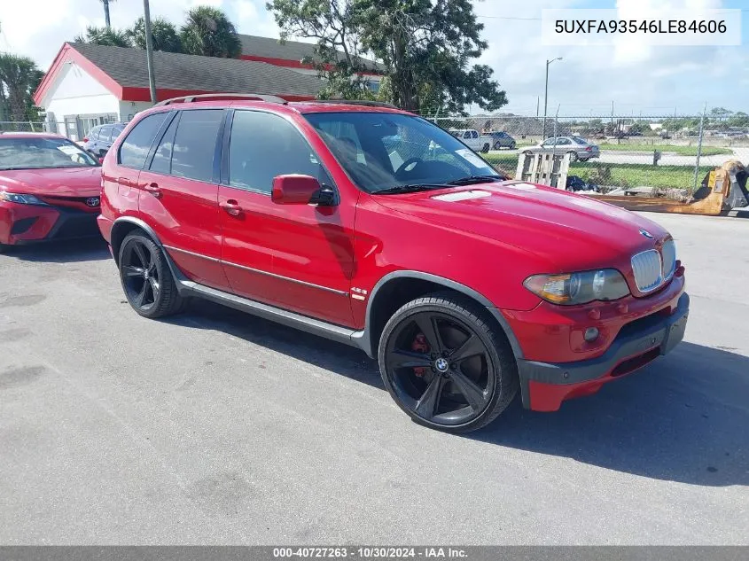 2006 BMW X5 4.8Is VIN: 5UXFA93546LE84606 Lot: 40727263