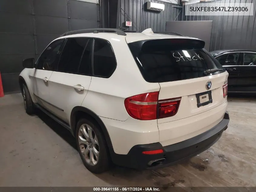 2007 BMW X5 4.8I VIN: 5UXFE83547LZ39306 Lot: 39641155