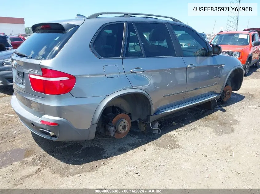 2007 BMW X5 4.8I VIN: 4USFE83597LY64968 Lot: 40096383