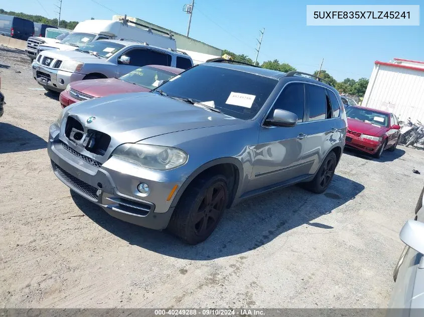 2007 BMW X5 4.8I VIN: 5UXFE835X7LZ45241 Lot: 40249288