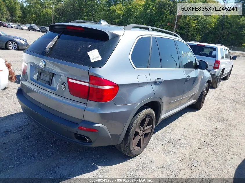 2007 BMW X5 4.8I VIN: 5UXFE835X7LZ45241 Lot: 40249288