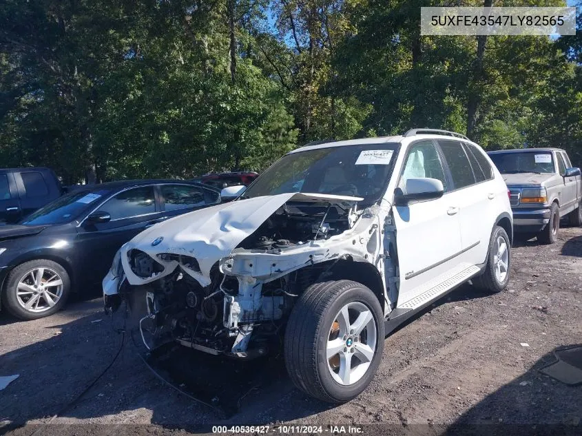 2007 BMW X5 3.0I VIN: 5UXFE43547LY82565 Lot: 40536427