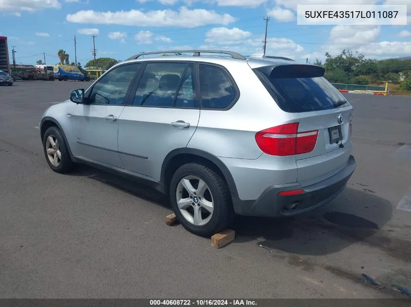 5UXFE43517L011087 2007 BMW X5 3.0Si