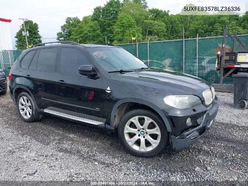 2008 BMW X5 4.8I VIN: 5UXFE83578LZ36336 Lot: 39497886