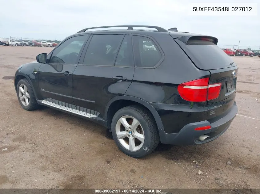 5UXFE43548L027012 2008 BMW X5 3.0Si