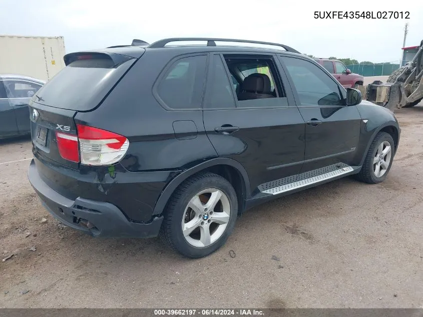 5UXFE43548L027012 2008 BMW X5 3.0Si