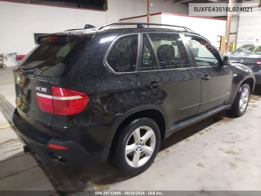 5UXFE43518L024021 2008 BMW X5 3.0Si