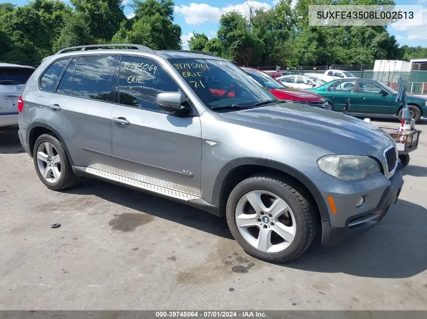 5UXFE43508L002513 2008 BMW X5 3.0Si