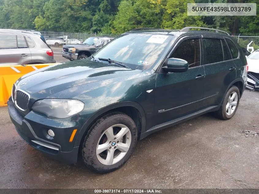 5UXFE43598L033789 2008 BMW X5 3.0Si