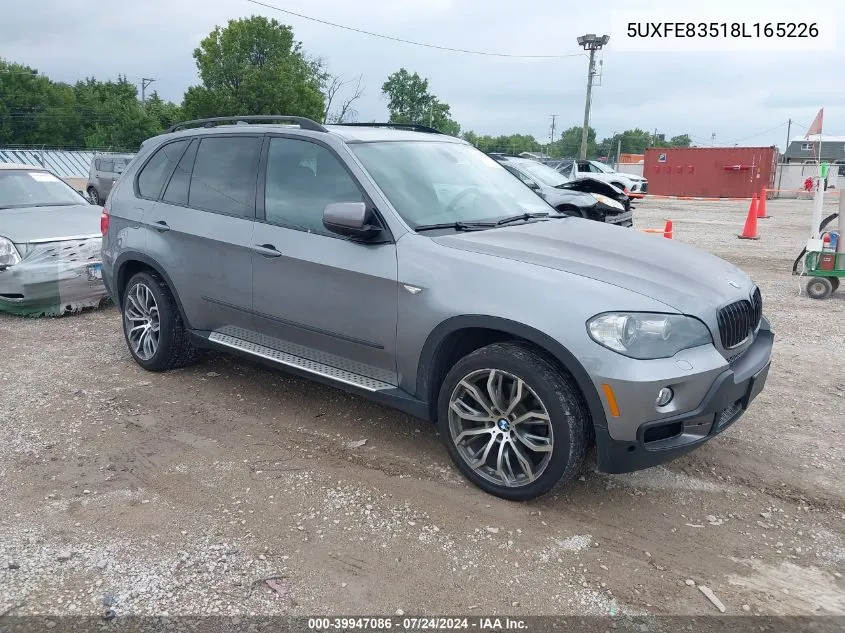 2008 BMW X5 4.8I VIN: 5UXFE83518L165226 Lot: 39947086