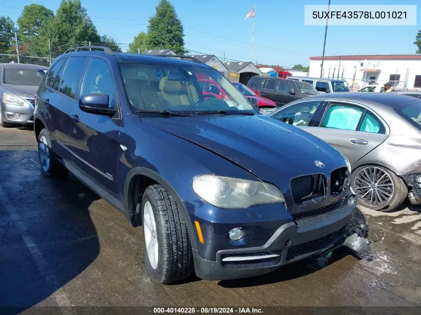 5UXFE43578L001021 2008 BMW X5 3.0Si