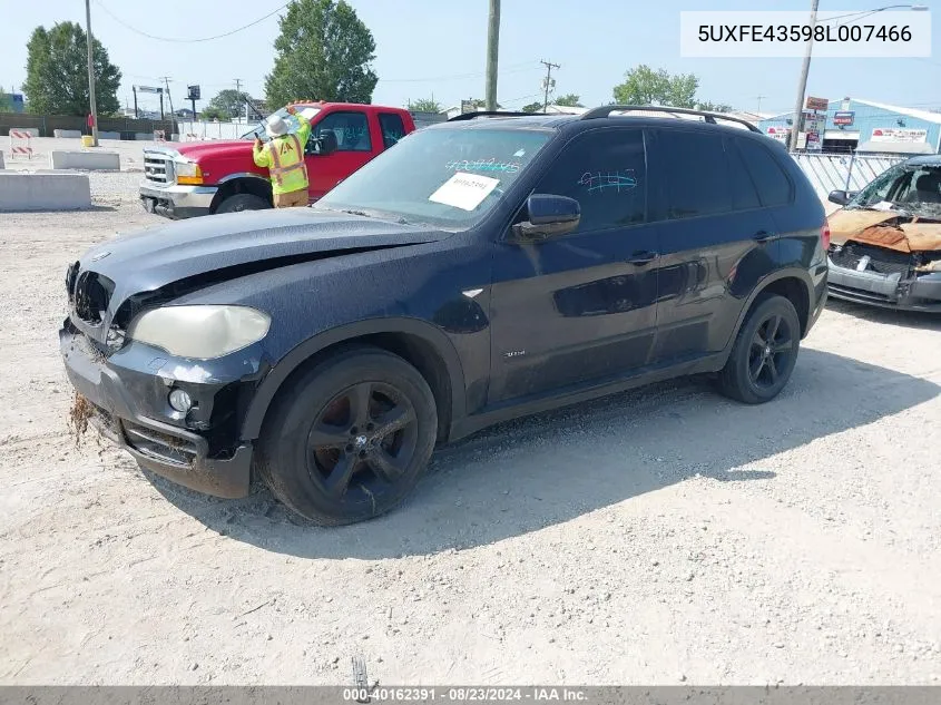 2008 BMW X5 3.0Si VIN: 5UXFE43598L007466 Lot: 40162391