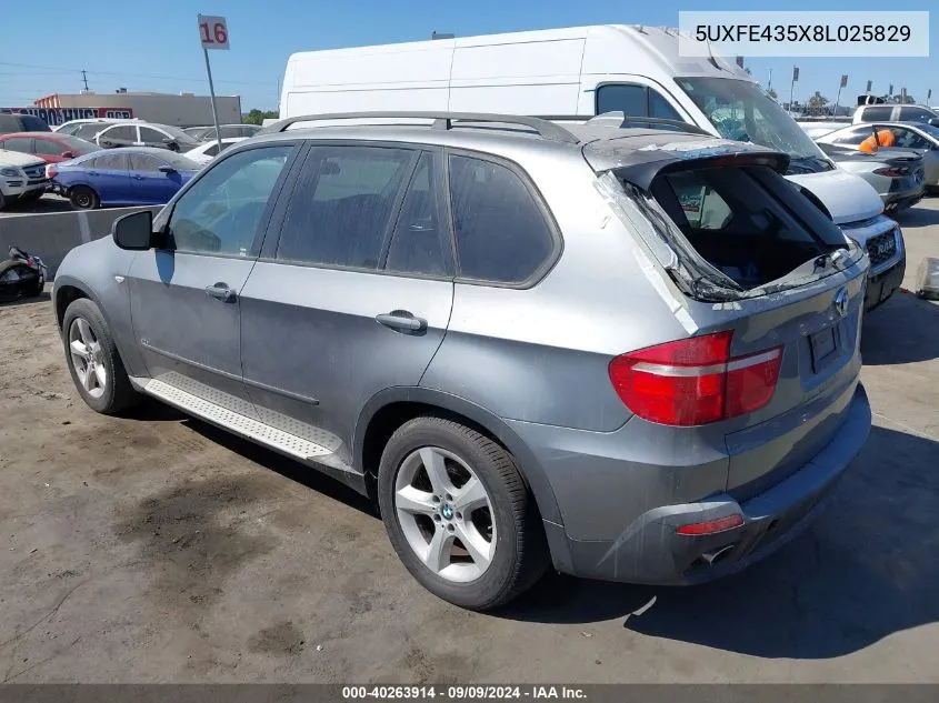 2008 BMW X5 3.0Si VIN: 5UXFE435X8L025829 Lot: 40263914