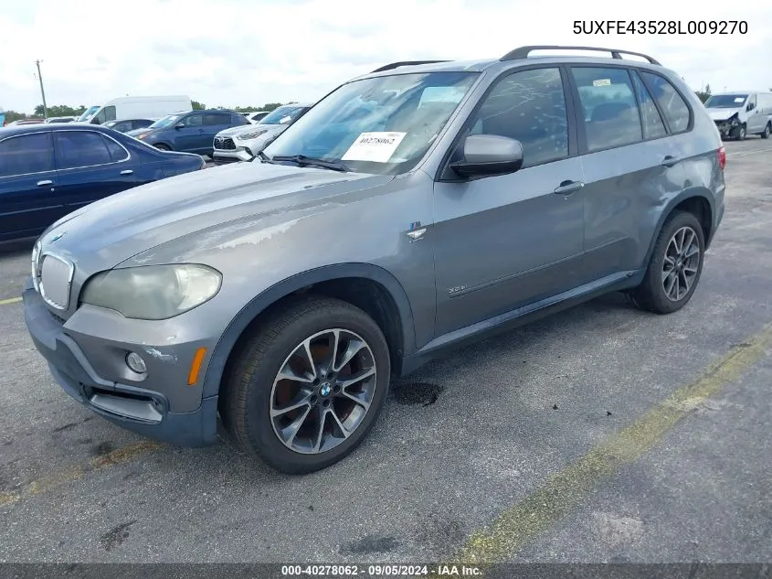 5UXFE43528L009270 2008 BMW X5 3.0I