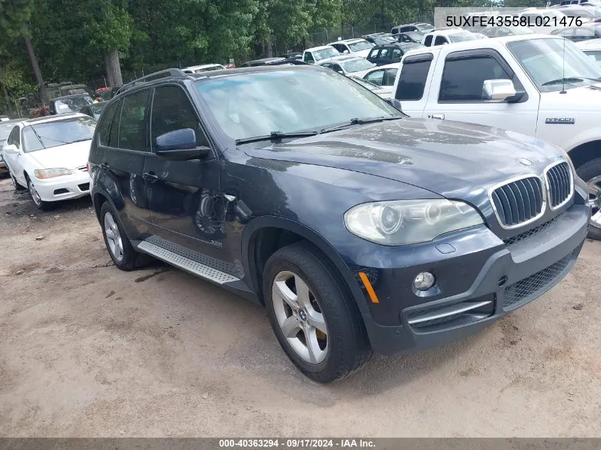 5UXFE43558L021476 2008 BMW X5 3.0Si