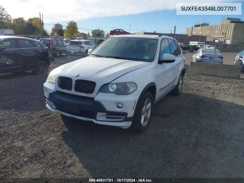 5UXFE43548L007701 2008 BMW X5 3.0Si