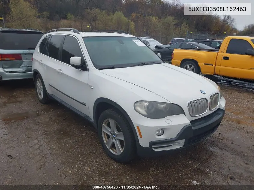 2008 BMW X5 4.8I VIN: 5UXFE83508L162463 Lot: 40756428