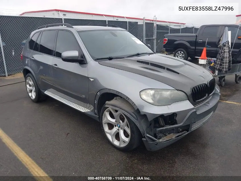 2008 BMW X5 4.8I VIN: 5UXFE83558LZ47996 Lot: 40758709