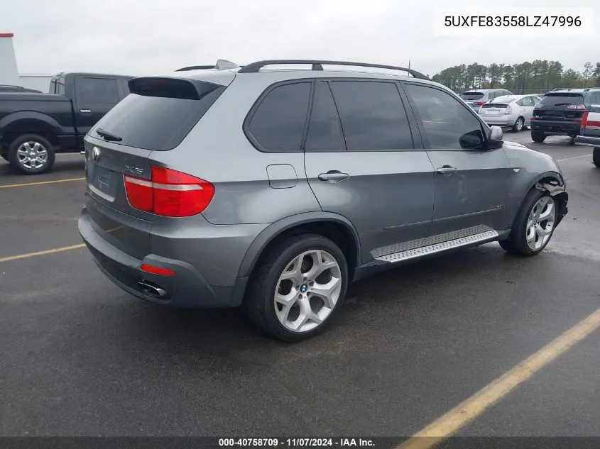 2008 BMW X5 4.8I VIN: 5UXFE83558LZ47996 Lot: 40758709