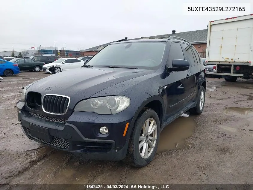 2009 BMW X5 xDrive30I VIN: 5UXFE43529L272165 Lot: 11642425