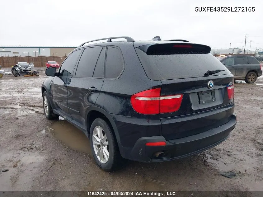 2009 BMW X5 xDrive30I VIN: 5UXFE43529L272165 Lot: 11642425