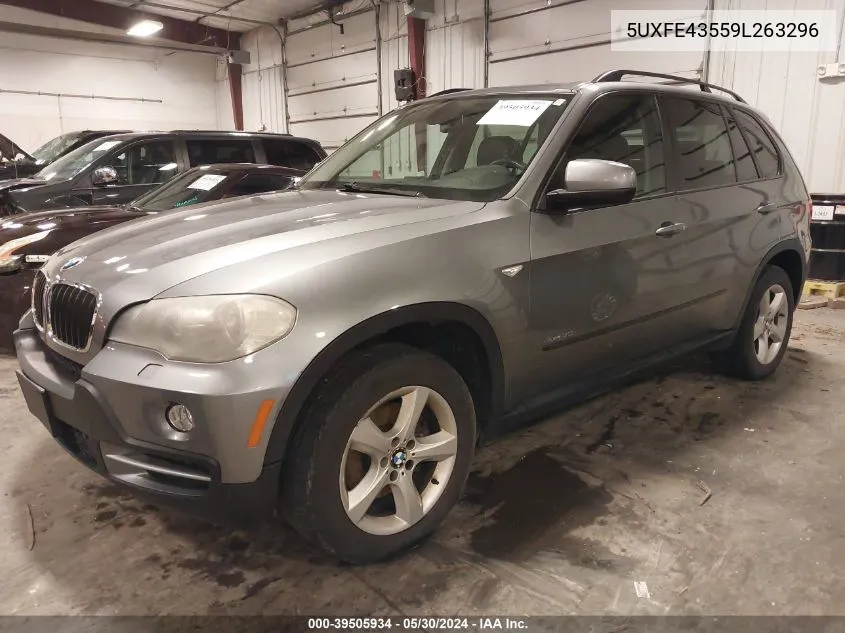 2009 BMW X5 xDrive30I VIN: 5UXFE43559L263296 Lot: 39505934