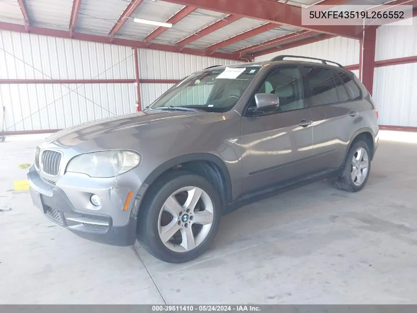 2009 BMW X5 xDrive30I VIN: 5UXFE43519L266552 Lot: 39511410