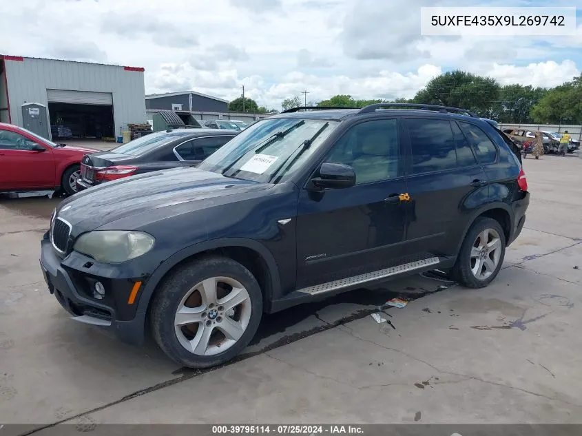 2009 BMW X5 xDrive30I VIN: 5UXFE435X9L269742 Lot: 39795114