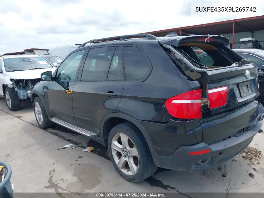 2009 BMW X5 xDrive30I VIN: 5UXFE435X9L269742 Lot: 39795114