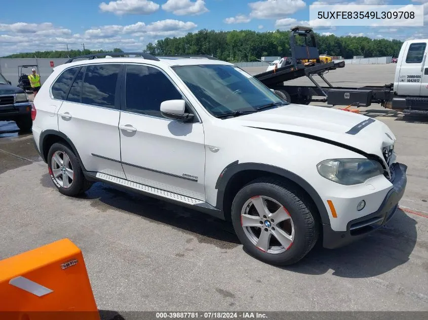 2009 BMW X5 xDrive48I VIN: 5UXFE83549L309708 Lot: 39887781