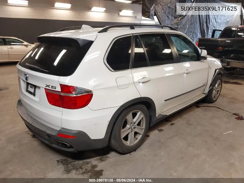 2009 BMW X5 xDrive48I VIN: 5UXFE835X9L171625 Lot: 39978135