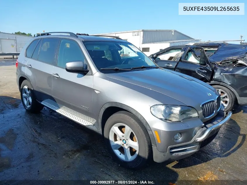 2009 BMW X5 xDrive30I VIN: 5UXFE43509L265635 Lot: 39992977