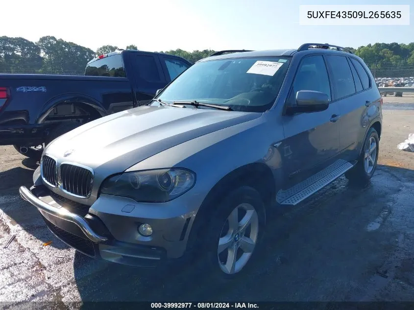 5UXFE43509L265635 2009 BMW X5 xDrive30I