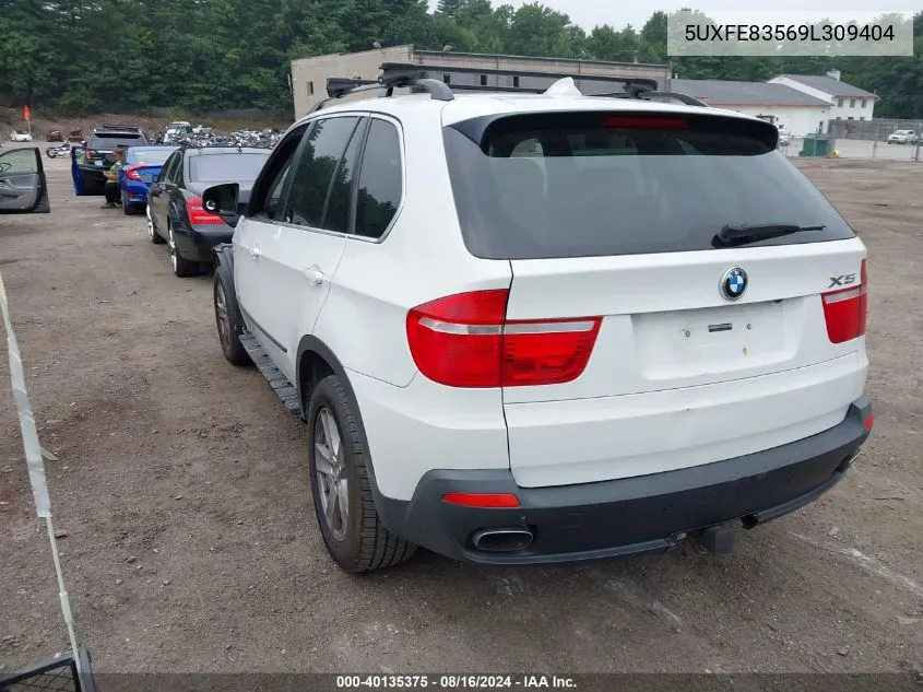 2009 BMW X5 xDrive48I VIN: 5UXFE83569L309404 Lot: 40135375