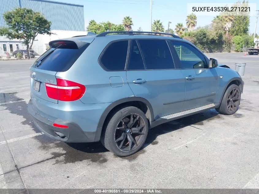 2009 BMW X5 xDrive30I VIN: 5UXFE43539L271221 Lot: 40190581