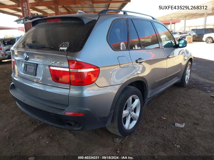 2009 BMW X5 xDrive30I VIN: 5UXFE43529L268312 Lot: 40334331