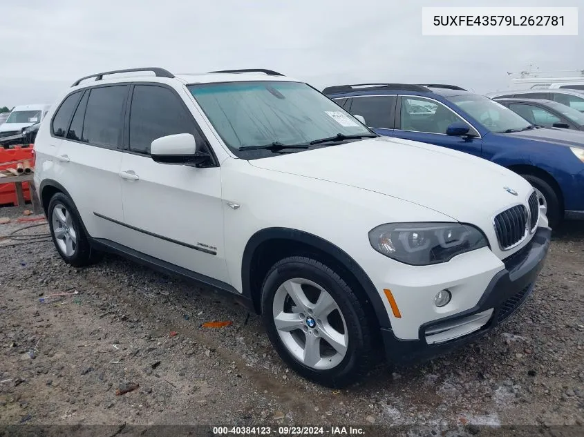 2009 BMW X5 xDrive30I VIN: 5UXFE43579L262781 Lot: 40384123