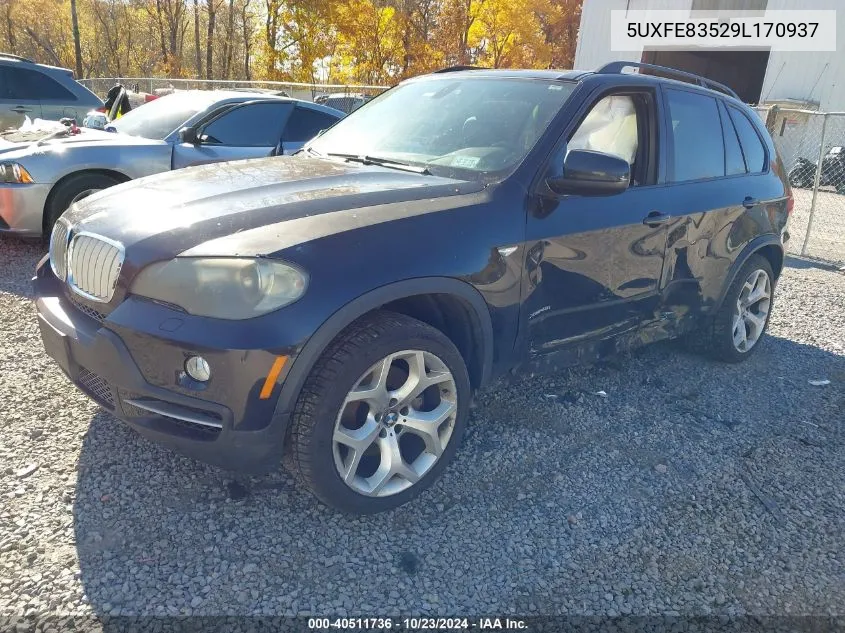 2009 BMW X5 xDrive48I VIN: 5UXFE83529L170937 Lot: 40511736