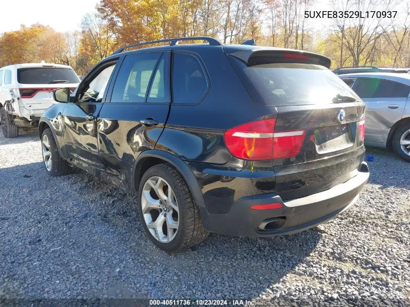 2009 BMW X5 xDrive48I VIN: 5UXFE83529L170937 Lot: 40511736