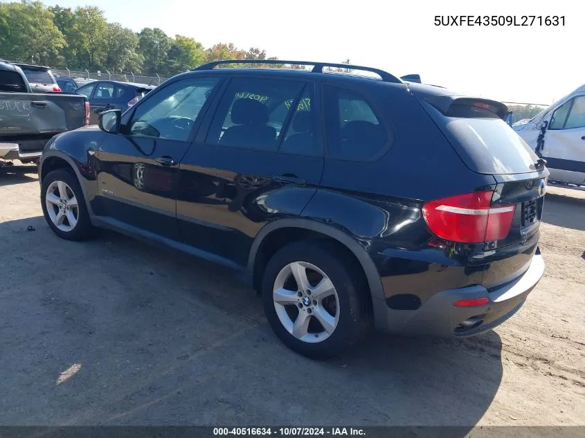 2009 BMW X5 xDrive30I VIN: 5UXFE43509L271631 Lot: 40516634