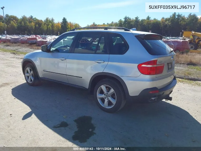 2009 BMW X5 xDrive35D VIN: 5UXFF035X9LJ96717 Lot: 40558143