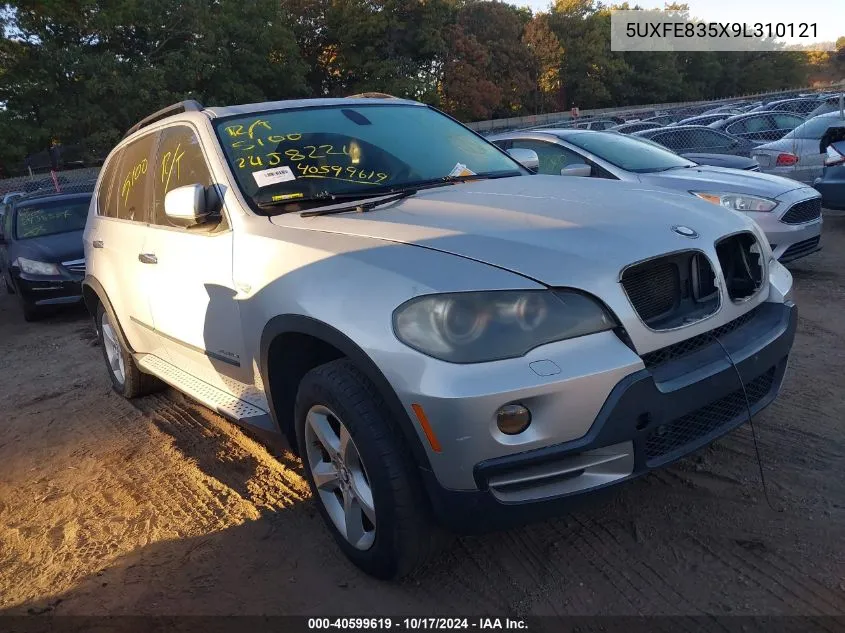 2009 BMW X5 xDrive48I VIN: 5UXFE835X9L310121 Lot: 40599619