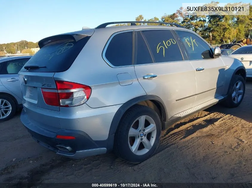 2009 BMW X5 xDrive48I VIN: 5UXFE835X9L310121 Lot: 40599619