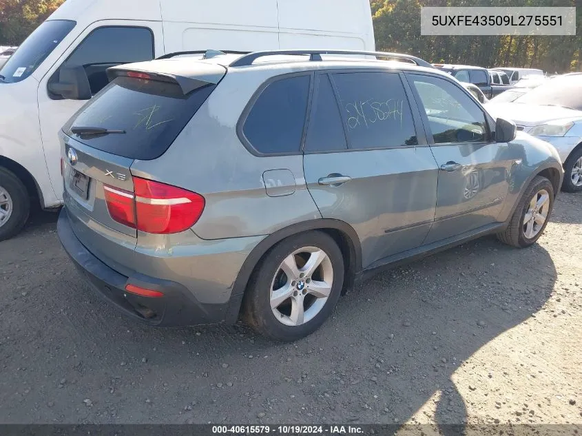 5UXFE43509L275551 2009 BMW X5 xDrive30I