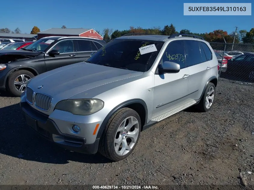 2009 BMW X5 xDrive48I VIN: 5UXFE83549L310163 Lot: 40629734