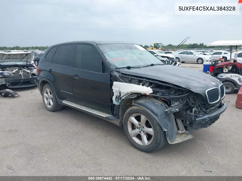 2010 BMW X5 xDrive30I VIN: 5UXFE4C5XAL384328 Lot: 39874442