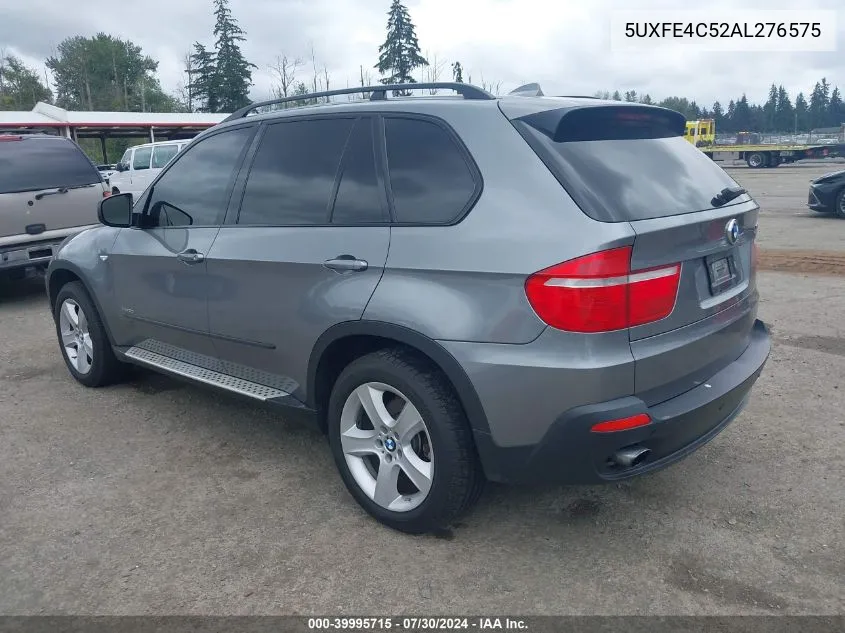 2010 BMW X5 xDrive30I VIN: 5UXFE4C52AL276575 Lot: 39995715