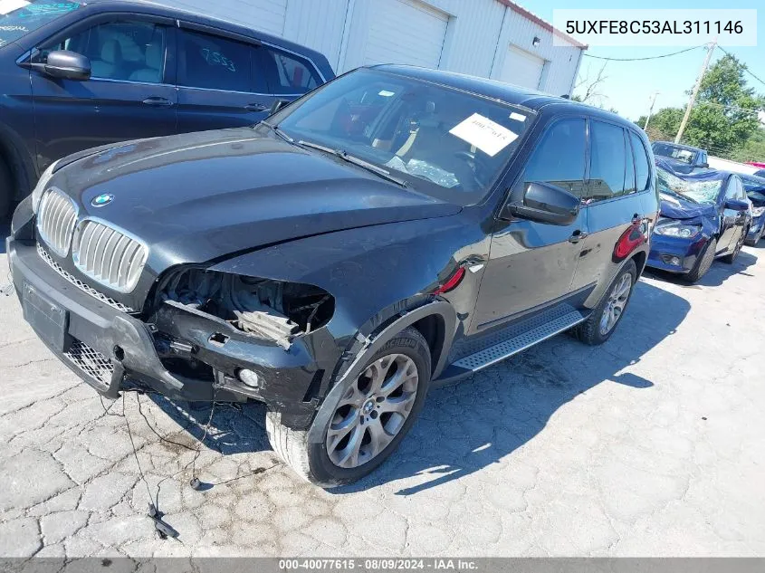 2010 BMW X5 xDrive48I VIN: 5UXFE8C53AL311146 Lot: 40077615