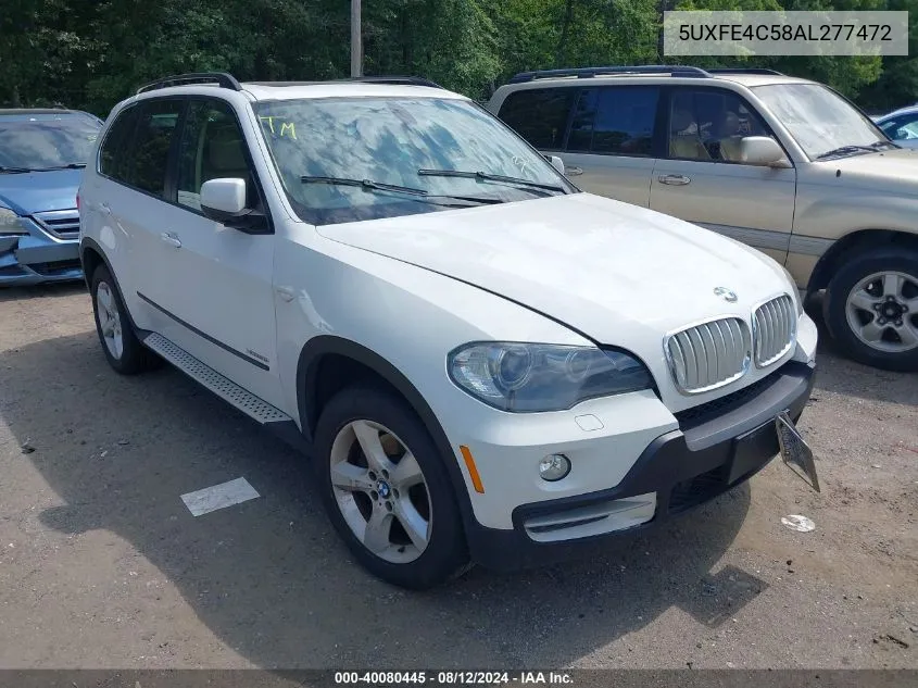 2010 BMW X5 xDrive30I VIN: 5UXFE4C58AL277472 Lot: 40080445