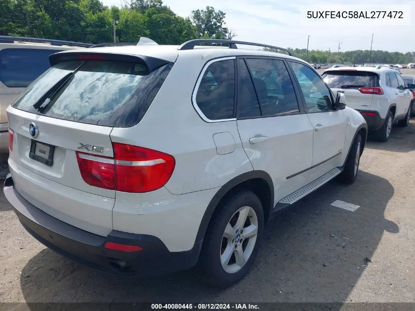 2010 BMW X5 xDrive30I VIN: 5UXFE4C58AL277472 Lot: 40080445